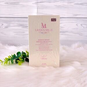 Latoua Mille Radiant Boost Serum &‎ Cream W/ Hyaluronic Acid Multi Peptide